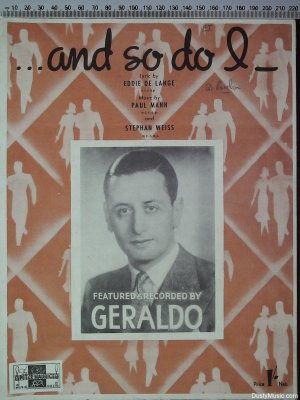 And so do I - Old Sheet Music by Peter Maurice