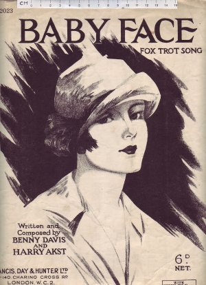 Baby face - Old Sheet Music by Francis Day & Hunter