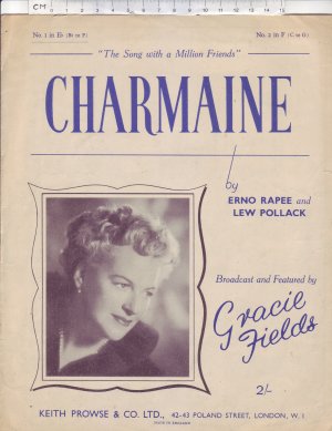 Charmaine - Old Sheet Music by Prowse