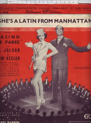 She's a Latin from Manhattan - Old Sheet Music by Feldman