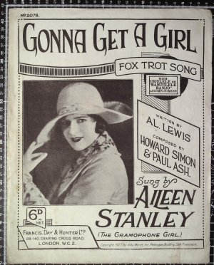 Gonna get a girl - Old Sheet Music by Francis Day & Hunter