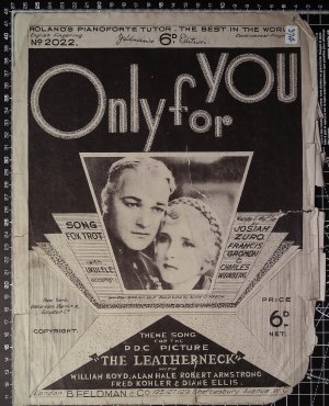 Only for you - Old Sheet Music by Feldman