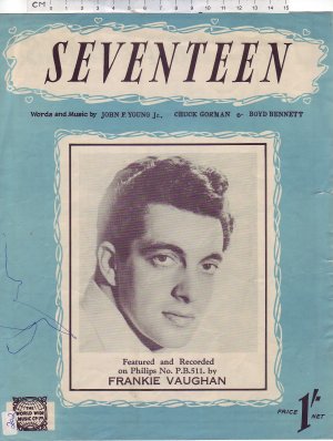Seventeen - Old Sheet Music by The World Wide Music Co Ltd