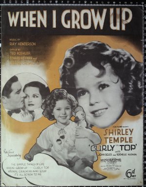 When I grow up - Old Sheet Music by Keith Prowse & Co