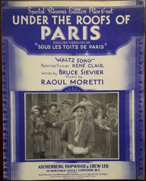 Under the roofs of Paris - Old Sheet Music by Ascherberg Hopwood & Crew