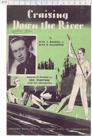 Cruising down the river - Old Sheet Music by Cinephonic