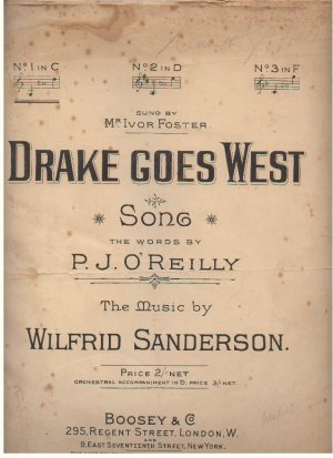 Drake goes west - Old Sheet Music by Boosey & Co