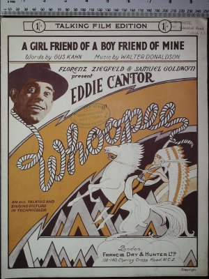 A girl friend of a boy friend of mine - Old Sheet Music by Francis Day & Hunter