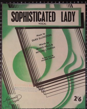 Sophisticated lady - Old Sheet Music by Lawrence Wright