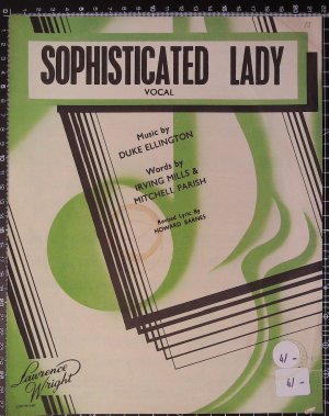 Sophisticated lady - Old Sheet Music by Lawrence Wright
