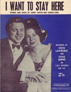 I want to stay here - Old Sheet Music by Aldon