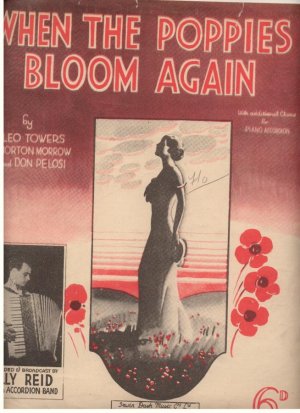 When the poppies bloom again - Old Sheet Music by Dash