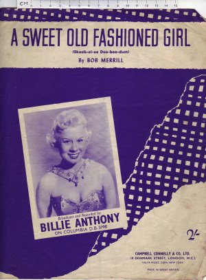 A sweet old fashioned girl - Old Sheet Music by Campbell Connelly