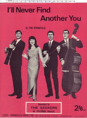 I'll never find another you - Old Sheet Music by Springfield