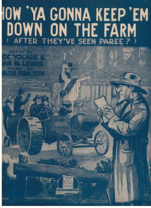 How 'ya gonna keep 'em down on the farm - Old Sheet Music by Waterson, Berlin & Snyder