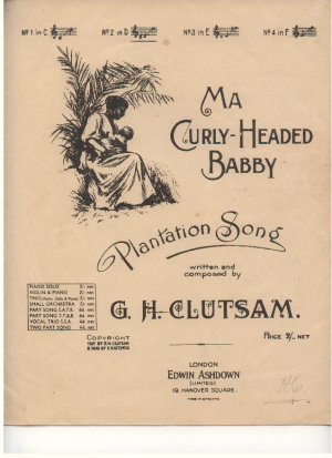 Ma curly-headed babby - Old Sheet Music by Edwin Ashdown