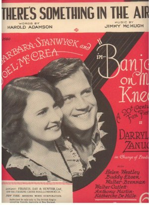 There's something in the air - Old Sheet Music by Francis Day & Hunter