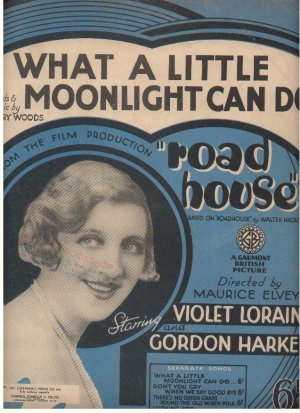 What a little moonlight can do - Old Sheet Music by Cinephonic