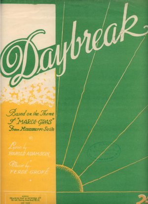 Daybreak - Old Sheet Music by Francis Day & Hunter