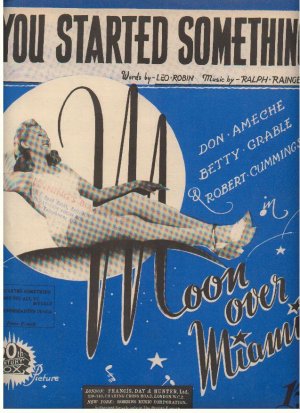 You started something - Old Sheet Music by Francis Day & Hunter