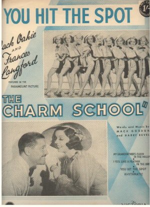 You hit the spot - Old Sheet Music by Victoria