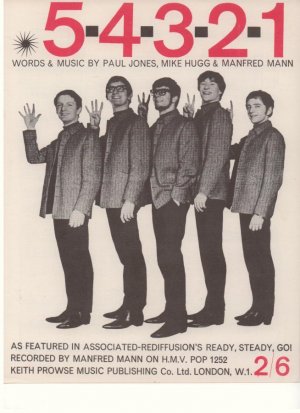 5-4-3-2-1 - Old Sheet Music by Keith Prowse