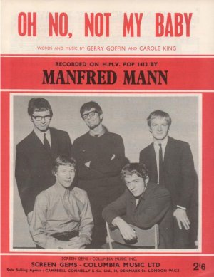Oh no not my baby - Old Sheet Music by Screen Gems