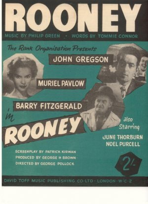 Rooney - Old Sheet Music by Toff