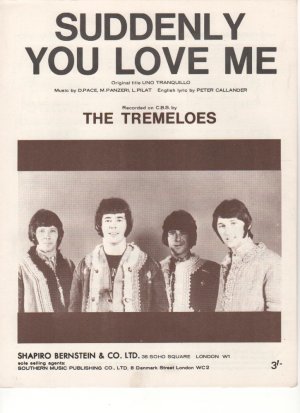 Suddenly you love me - Old Sheet Music by Shapiro, Bernstein & Co