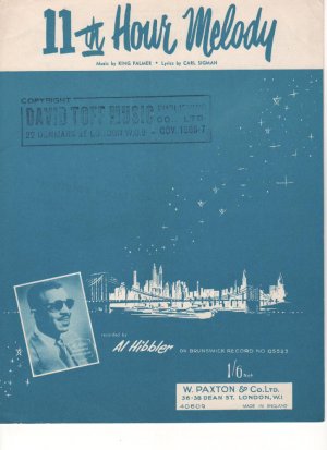 11th hour melody - Old Sheet Music by Paxton