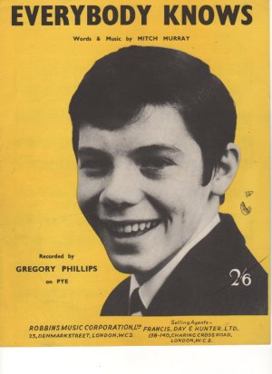 Everybody knows - Old Sheet Music by Robbins
