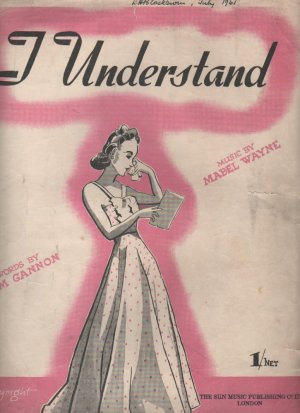 I understand - Old Sheet Music by Sun