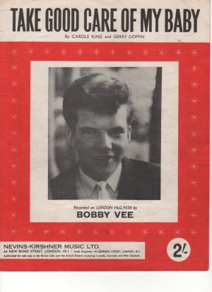 Take good care of my baby - Old Sheet Music by Nevins-Kirshner