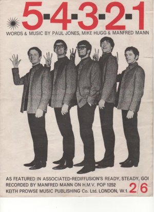 5 4 3 2 1 - Old Sheet Music by Prowse