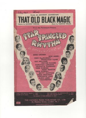 That old black magic - Old Sheet Music by Victoria