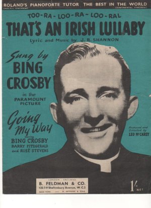 That's an Irish lullaby - Old Sheet Music by Feldman