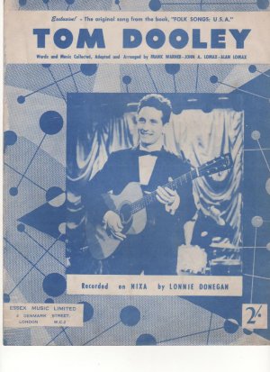 Tom Dooley - Old Sheet Music by Essex