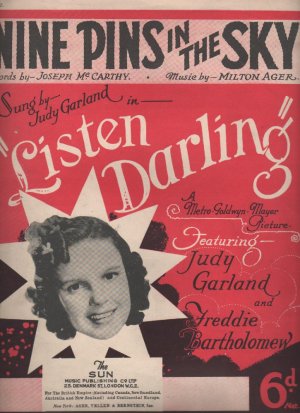 Nine pins in the sky - Old Sheet Music by Sun
