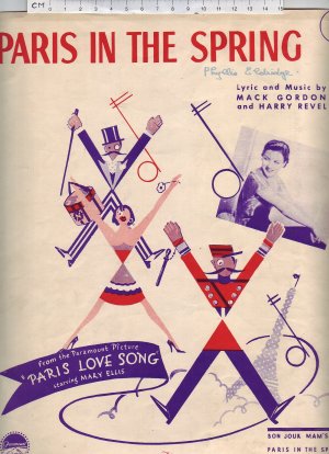 Paris in the spring - Old Sheet Music by The Victoria Music Publishing Co Ltd