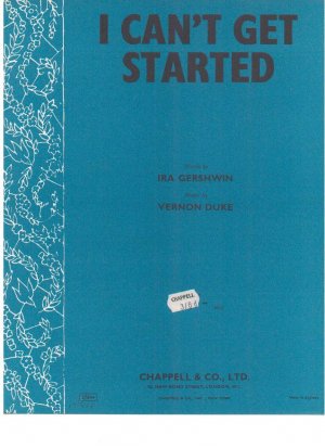 I can't get started - Old Sheet Music by Chappell