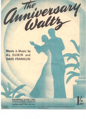 The anniversary waltz - Old Sheet Music by Chappell