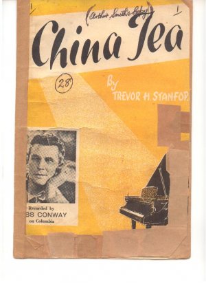 China tea - Old Sheet Music by Mills