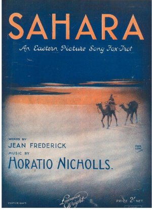 Sahara - Old Sheet Music by Lawrence Wright