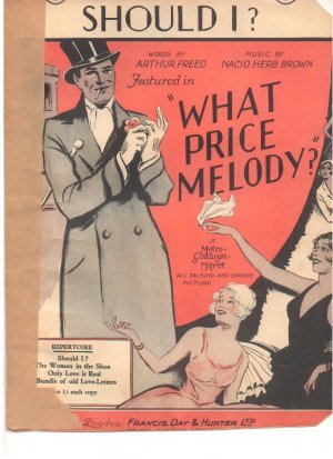 Should I - Old Sheet Music by Francis Day & Hunter