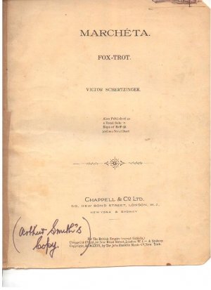 Marcheta - Old Sheet Music by Chappell