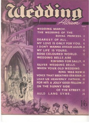 Wedding album - Old Sheet Music by Lawrence Wright