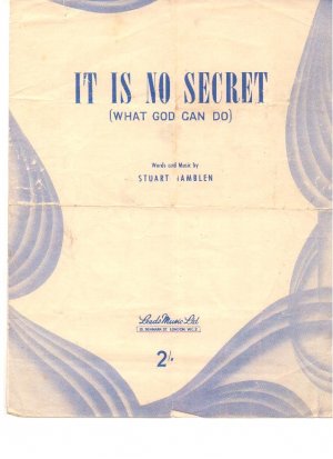 It is no secret - Old Sheet Music by Leeds