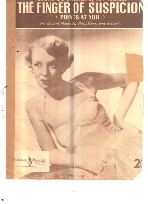 The finger of suspicion - Old Sheet Music by Pickwick