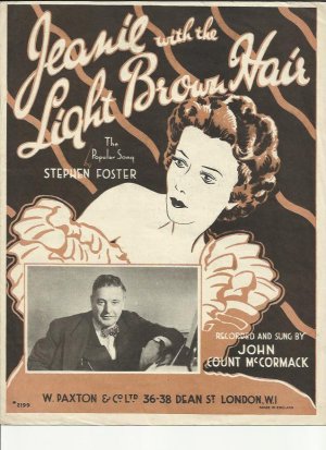Jeanie with the light brown hair - Old Sheet Music by Paxton