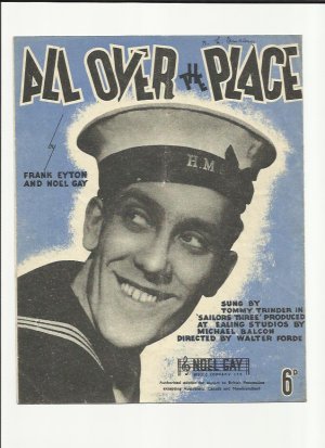 All over the place - Old Sheet Music by Noel Gay